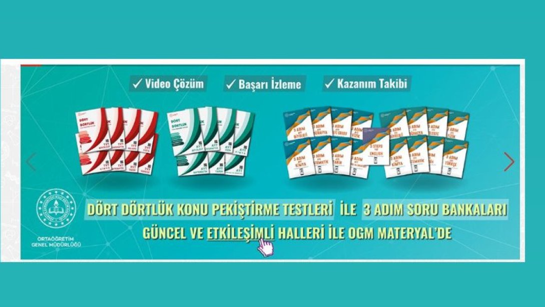  OGM Materyal Dijital Platformu Etkinleştirildi