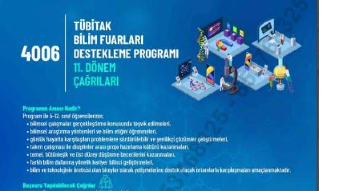 4006-TÜBİTAK Bilim Fuarları Destekleme Programı 11. Dönem Çağrıları Yayınlandı